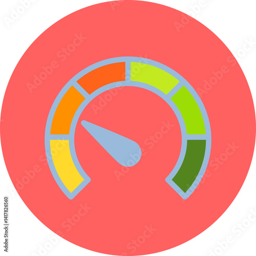 Meter single vector illustration icon