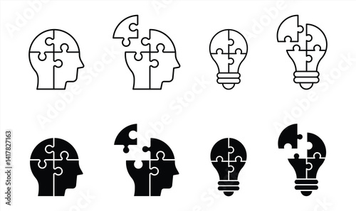 idea icon.  creative problem solving, Innovative, solution. vector illustration