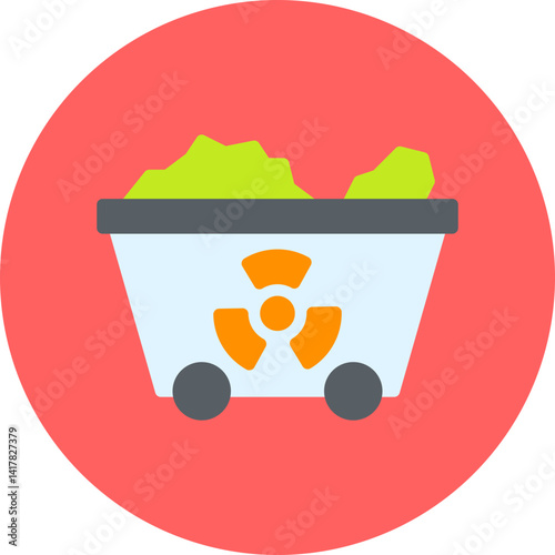 Wagon single vector illustration icon