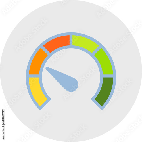 Meter single vector illustration icon