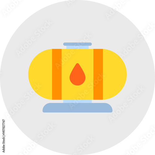 Oil Tank single vector illustration icon
