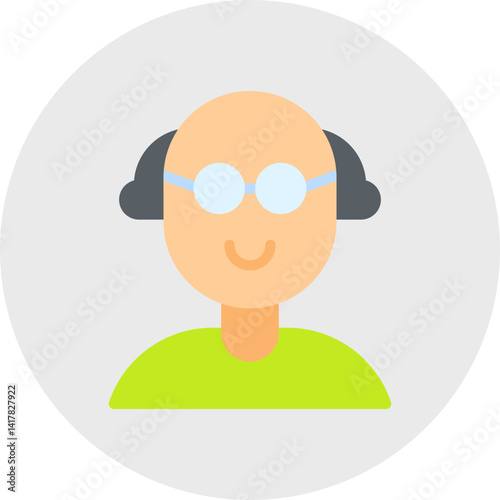 Scientist single vector illustration icon