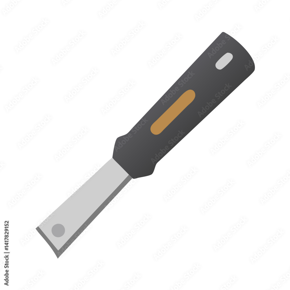 Chisel tool vector icon for woodworking projects Chisel tool vector icon for woodworking projects