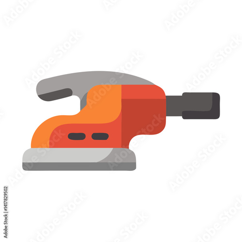 Vector Illustration of an orbital sander power tool.