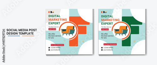 Digital Marketing expert Social Media Post Design Template