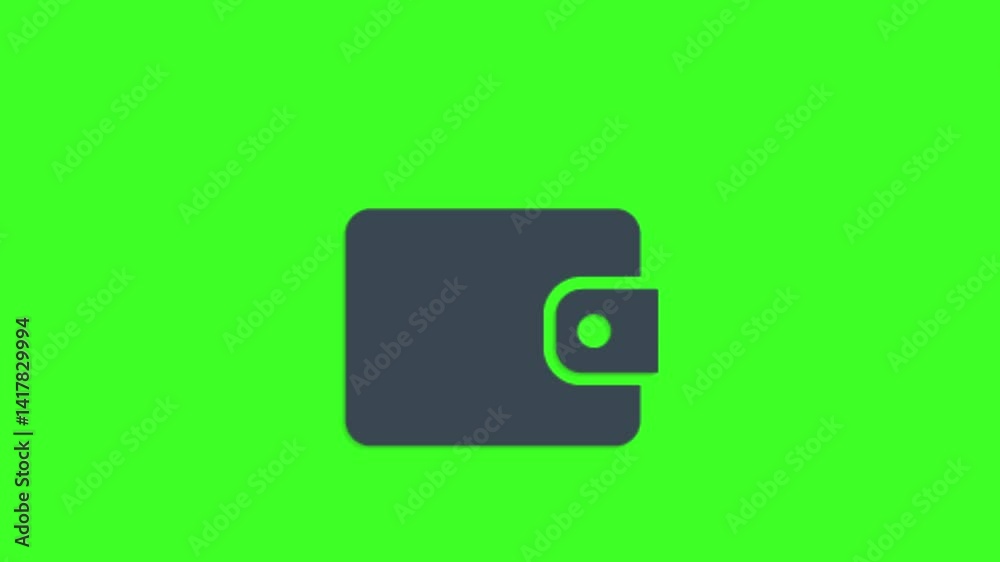 Purse Money Icon Animation on Green Screen background, 2D Financial Wallet Symbol
Purse Money Icon Animation on Green Screen background, 2D Financial Wallet Symbol