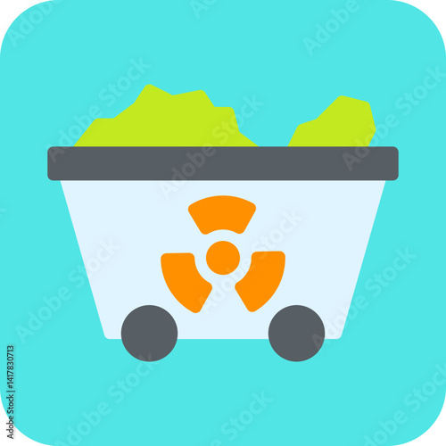 Wagon single vector illustration icon
