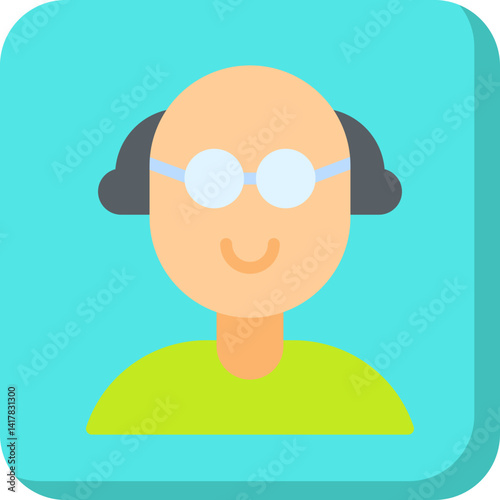 Scientist single vector illustration icon
