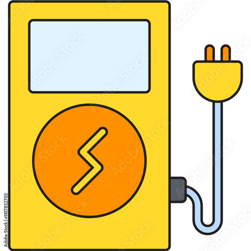 Power Station single vector illustration icon
