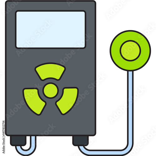 Radiation Detector single vector illustration icon