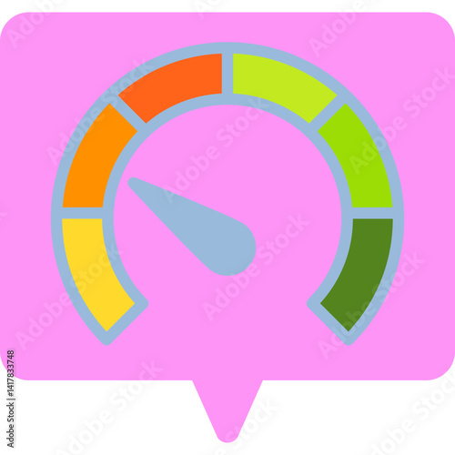 Meter single vector illustration icon