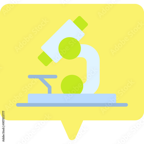 Microscope single vector illustration icon