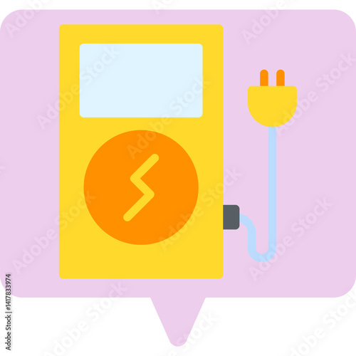 Power Station single vector illustration icon