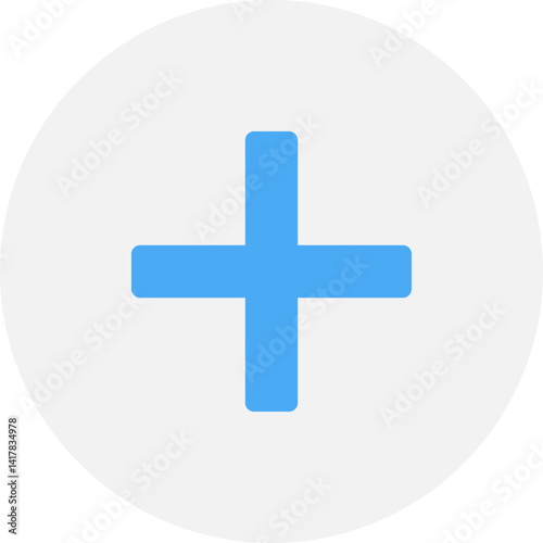 Plus single vector illustration icon
