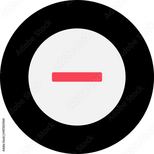 Minus single vector illustration icon