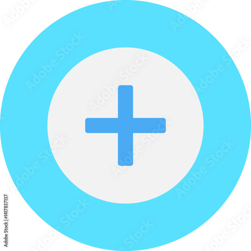 Plus single vector illustration icon