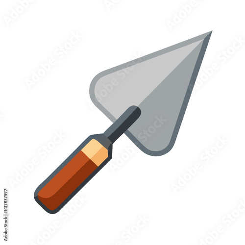Cartoon Style Trowel for Construction, Building, and Plastering