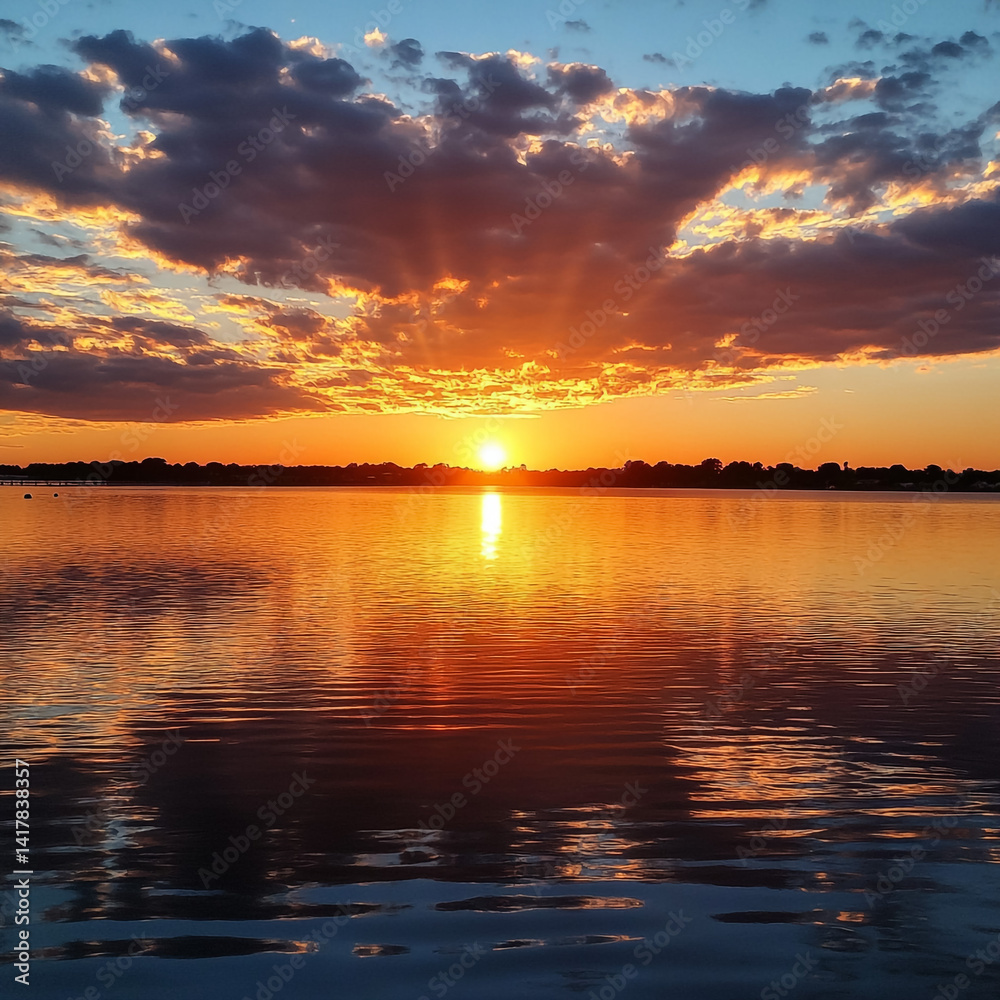 Fototapeta premium sunset on the sea
