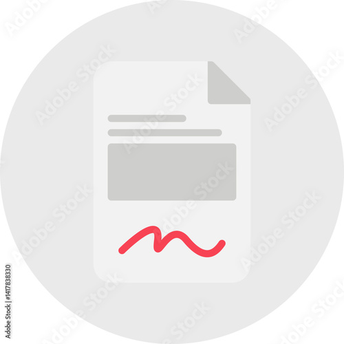 Contract icon vector illustration