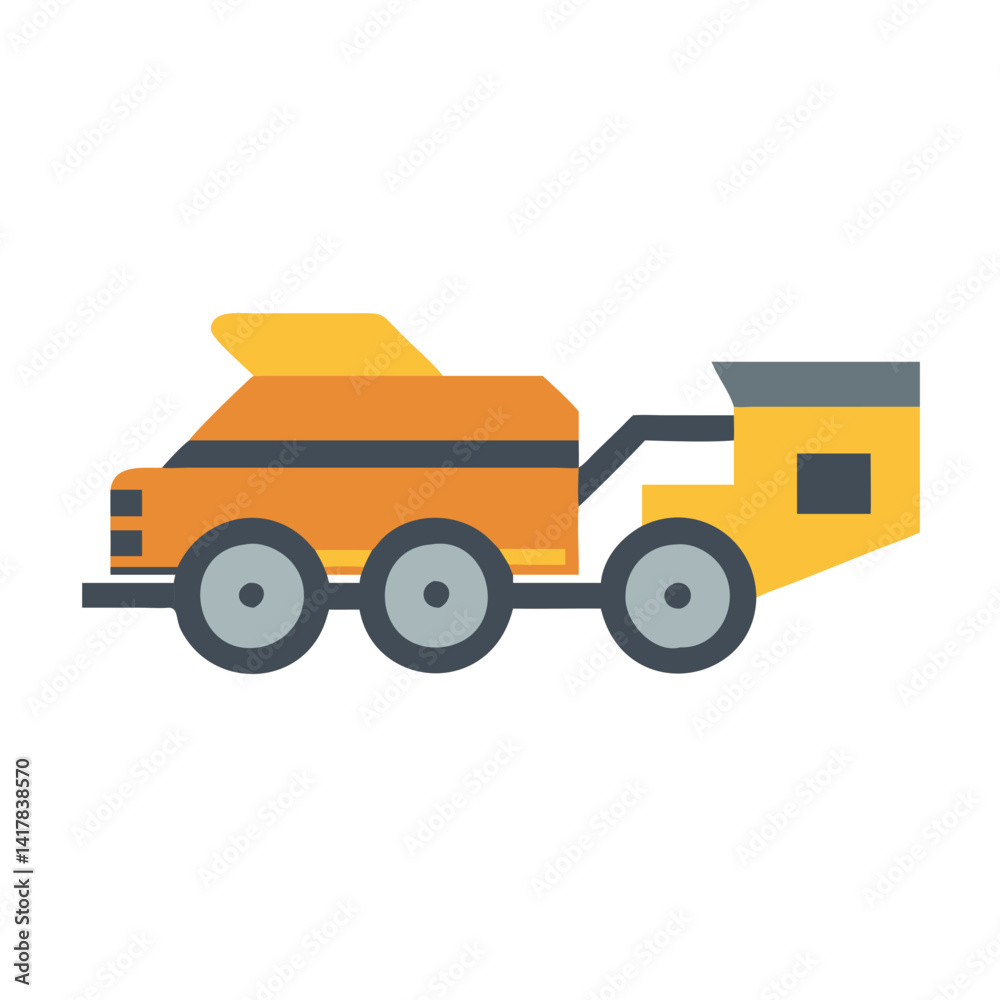 Naklejka premium Effective Asphalt Spreader for Paving