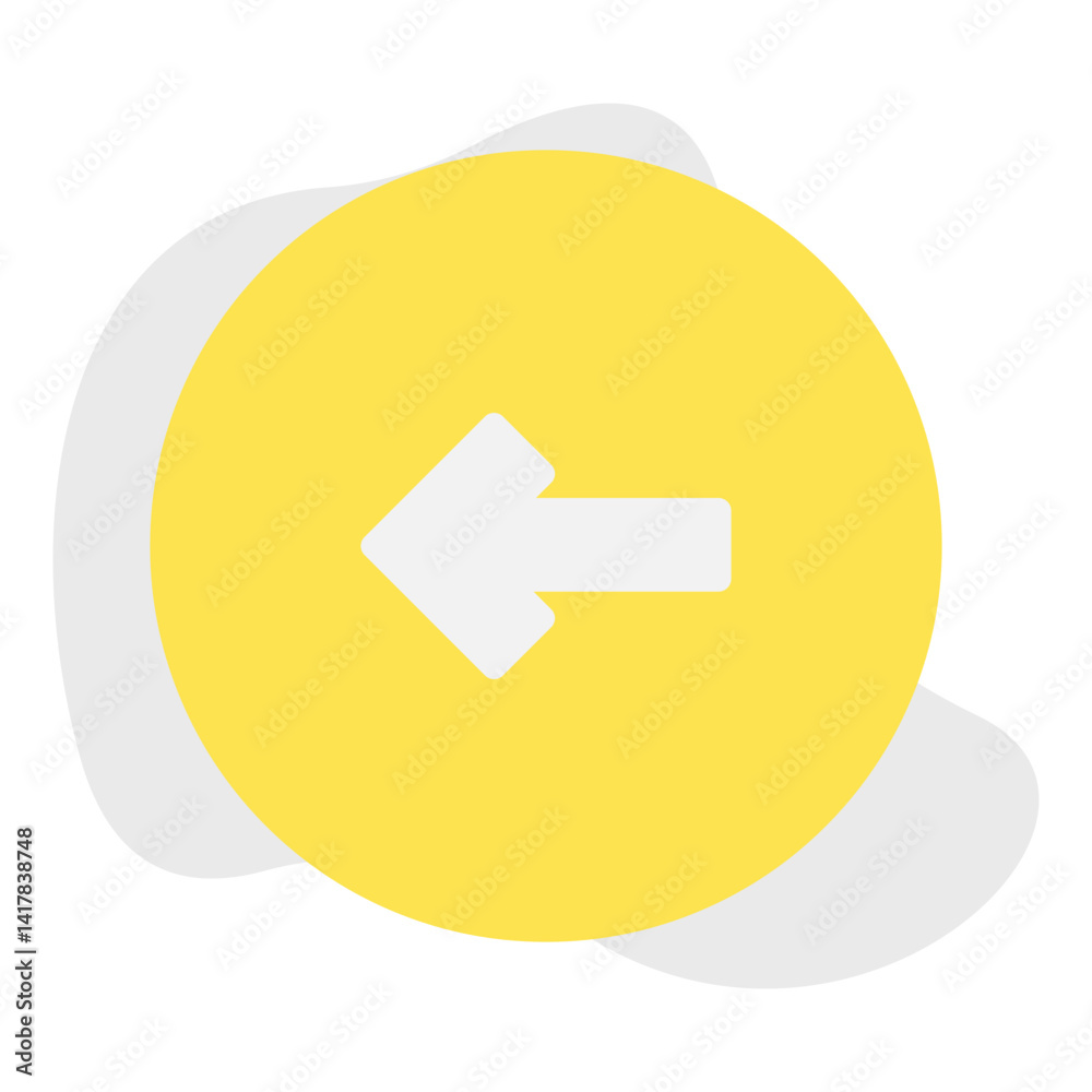 Left single vector illustration icon Left single vector illustration icon