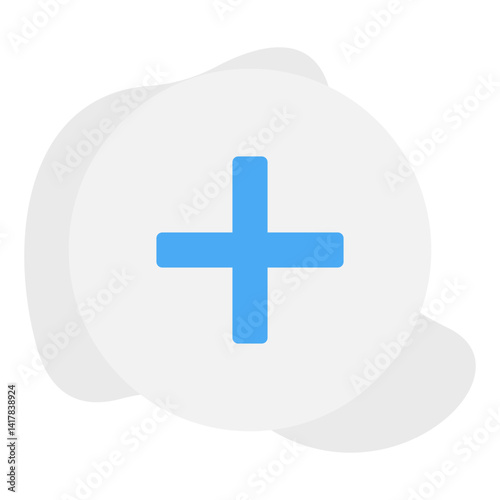 Plus single vector illustration icon