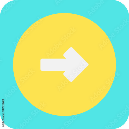 Right single vector illustration icon