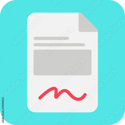 Contract icon vector illustration