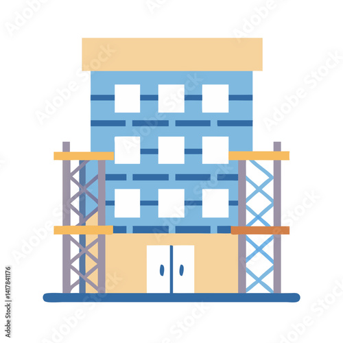  Scaffolding Icon Design for Construction