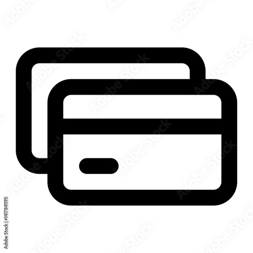credit card icon for illustration