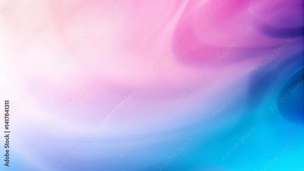 Fototapeta premium Pink & Blue Abstract Light Background, dreamy colors blending in a soft motion, suitable for design projects, web backgrounds, presentations, and artistic, creative visual content