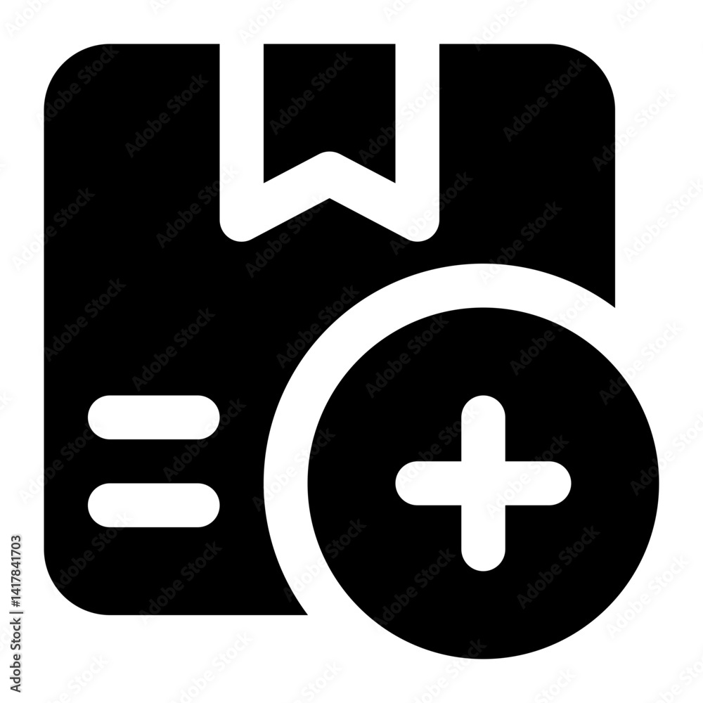 Fototapeta premium add product icon for illustration