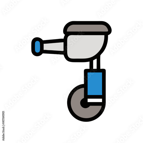 Modern minimalist portafilter icon for espresso coffee lovers