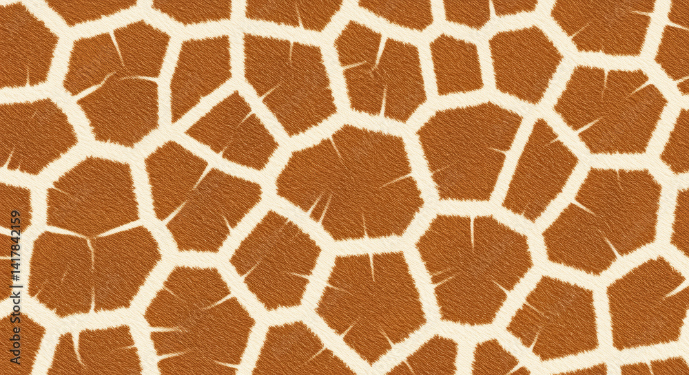 Seamless Giraffe Skin Texture, Top View Pattern Seamless Giraffe Skin Texture, Top View Pattern