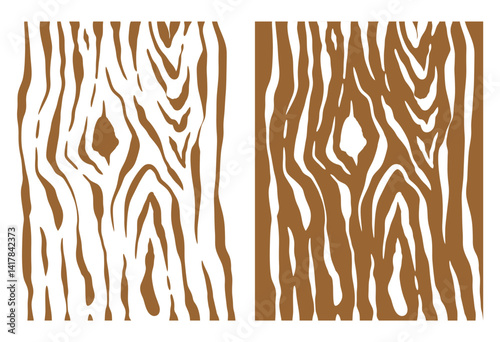 set of seamless background with wood texture