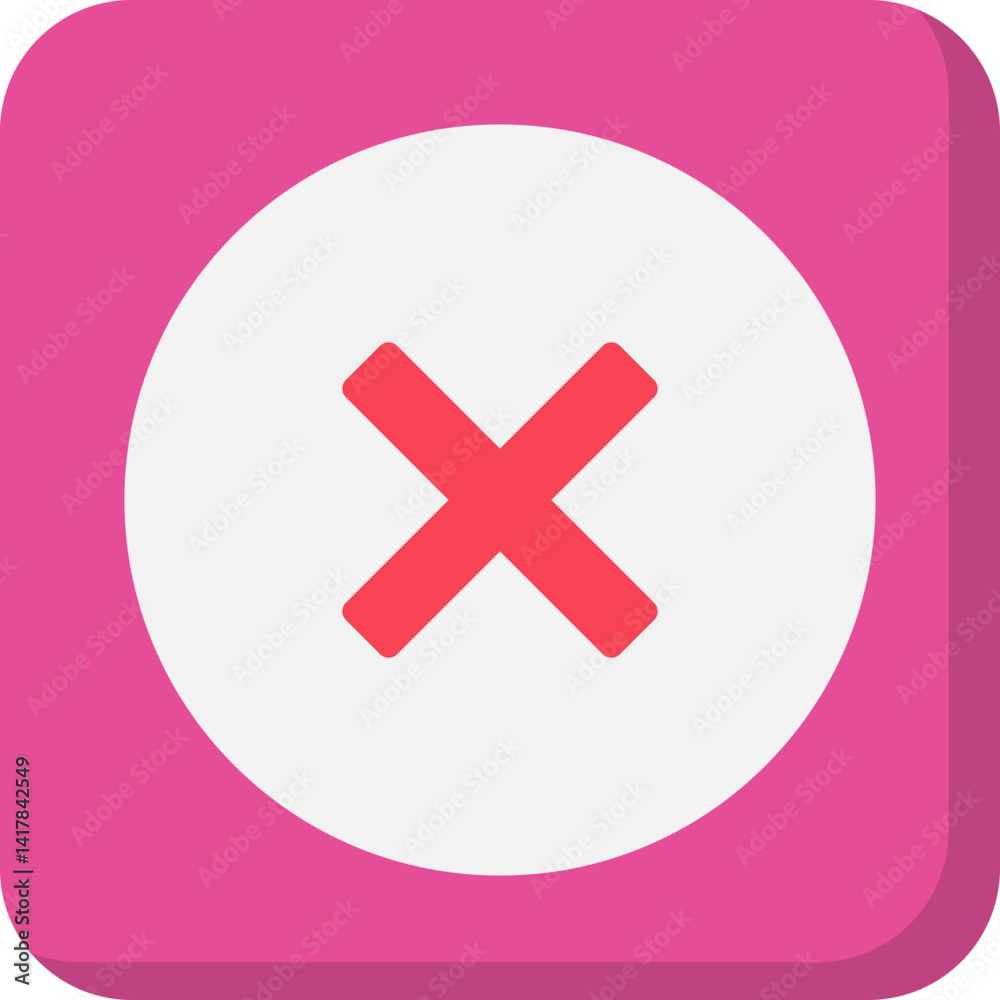 Obraz premium Close single vector illustration icon