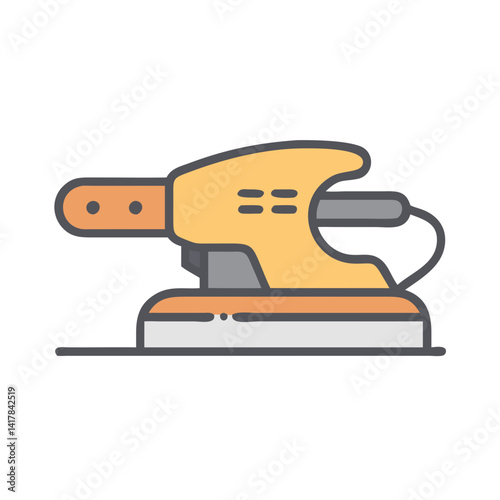 Orbital sander tool icon for woodworking and DIY