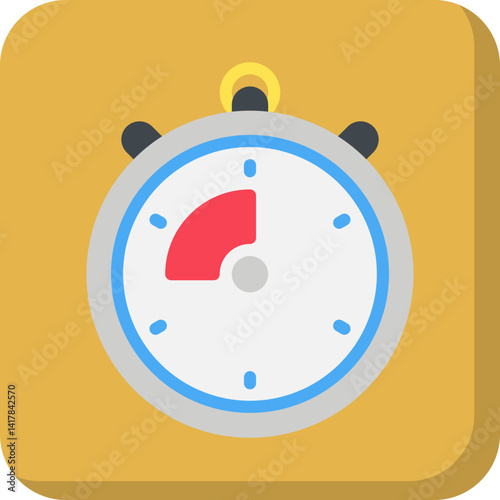 Chrono single vector illustration icon
