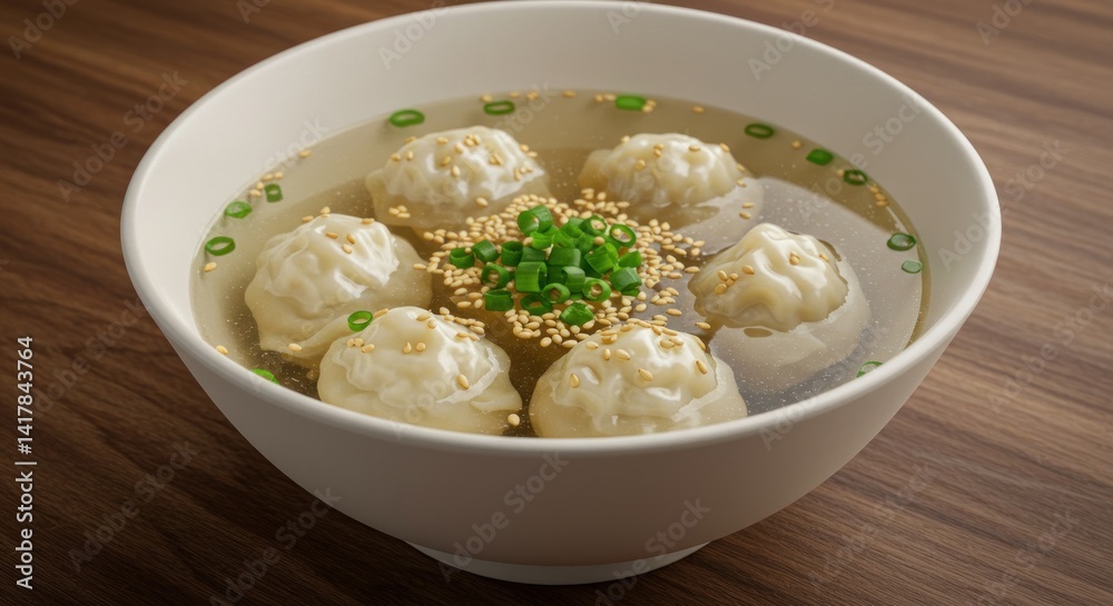 Dumpling Soup Illustration Dumpling Soup Illustration