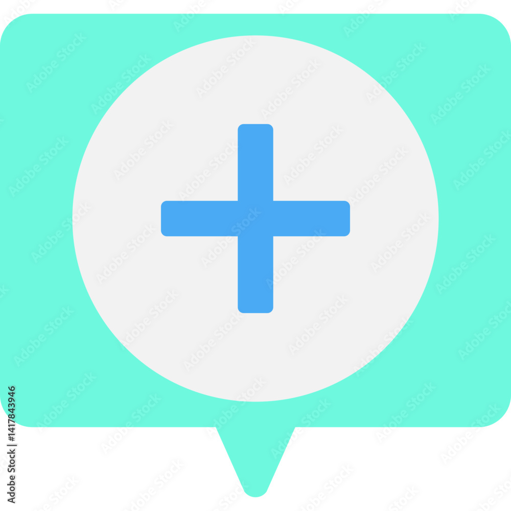 Obraz premium Plus single vector illustration icon