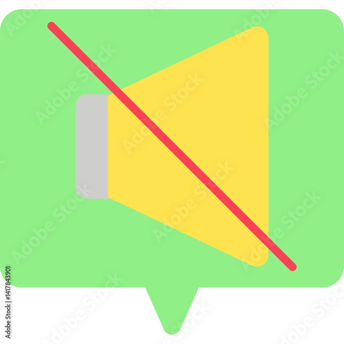 Mute single vector illustration icon