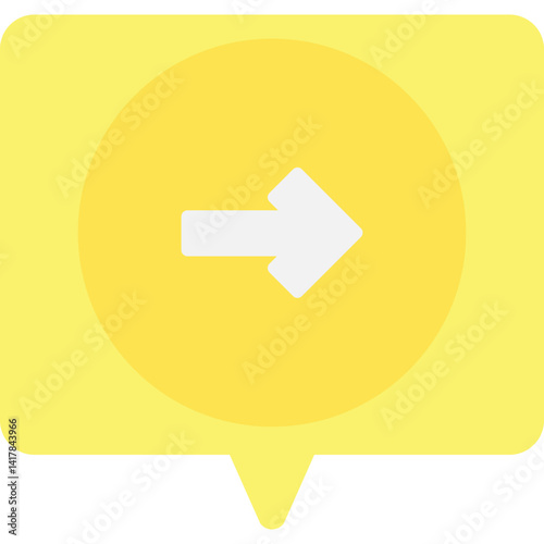 Right single vector illustration icon