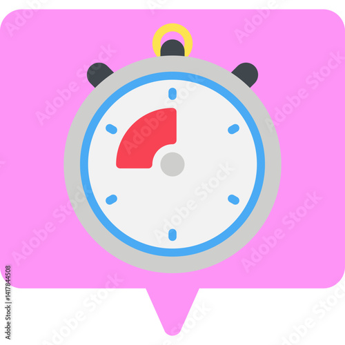 Chrono single vector illustration icon