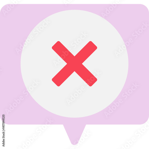 Close single vector illustration icon