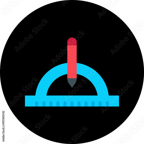 Geometry Tools I single vector illustration icon