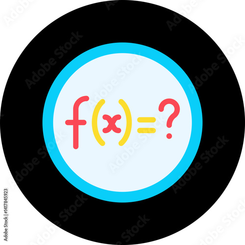 Solve Function single vector illustration icon