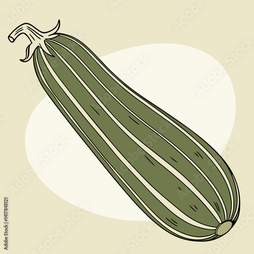 Vector Zucchini for Design: Create a Unique Visual Style for Your Menu

