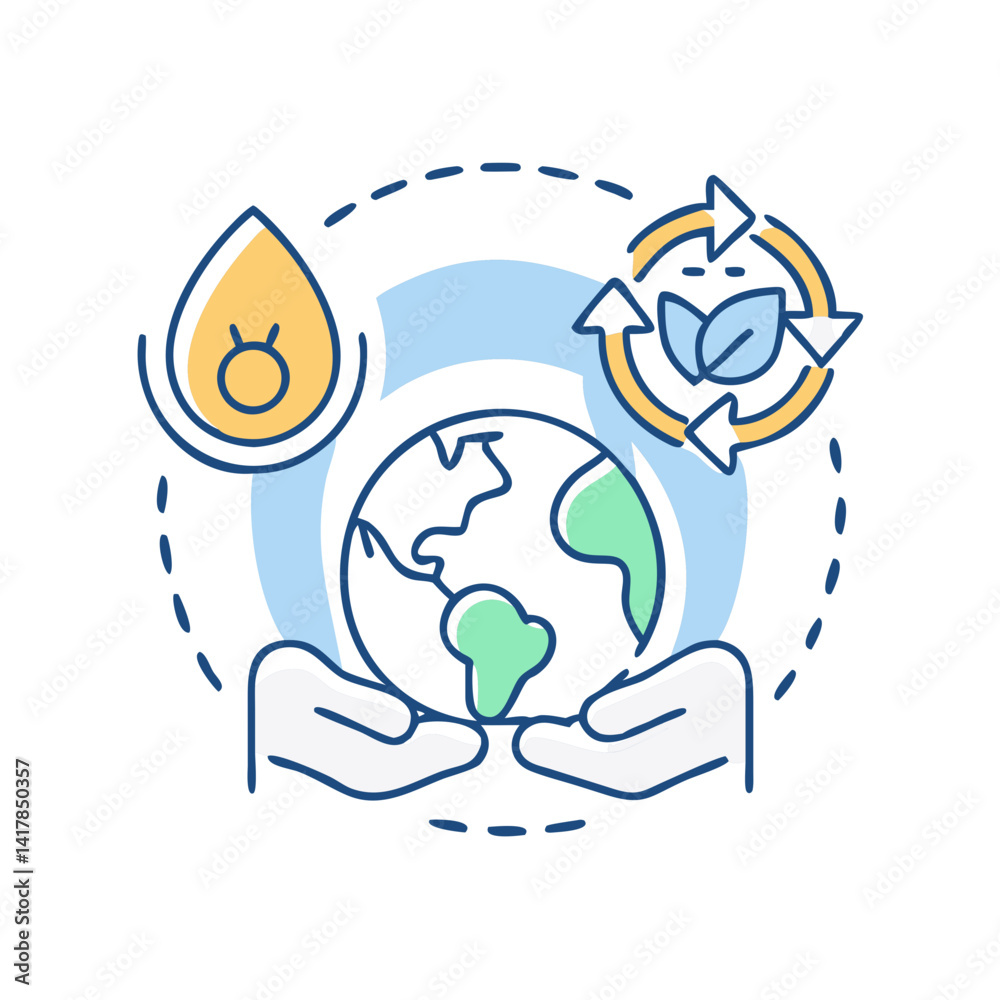 Fototapeta premium Environmental protection and renewable resources.