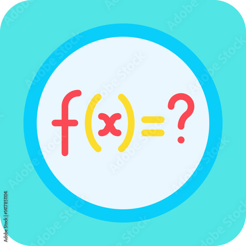Solve Function single vector illustration icon