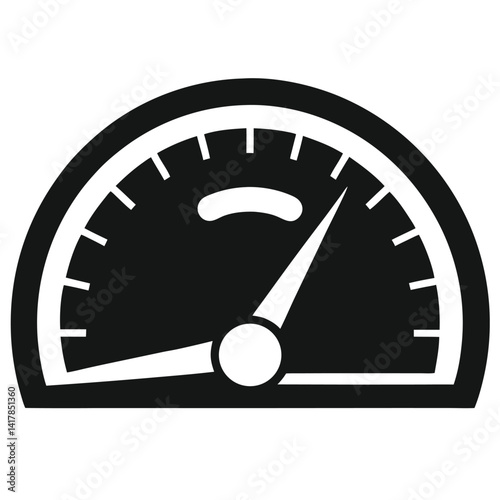 velocity meter speed gauge icon isolated on white background
